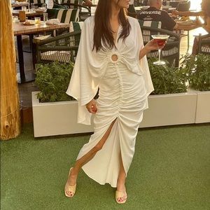 Small (2) White Maxi Summer Vacation Dress
